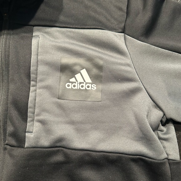 Adidas Zip Hoodie (Black and Grey) - Picture 2 of 3